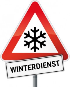 Schild Winterdienst